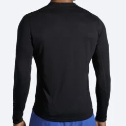 BROOKS Men's Distance Graphic Long Sleeve (095 - Black/Heritage) -Brooks 211319 095 mb distance graphic mens long sleeve running shirt