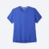 BROOKS Men's Distance Short Sleeve (471 - Heather Bluetiful) -Brooks 211323 471 lf distance mens short sleeve running shirt