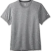 BROOKS Men's Distance Short Sleeve (080 - Heather Ash) -Brooks 211323 080 LF Distance Short Sleeve