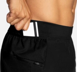 BROOKS Men's Sherpa 5" 2-in-1 Short (001 - Black) -Brooks 211331 001 D3 Sherpa 5in 2in1 Short