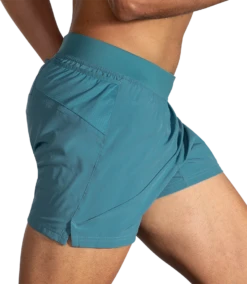 BROOKS Men's Sherpa 5" Short (444 - Slate Blue) -Brooks 211332 444 MV Sherpa 5in Short