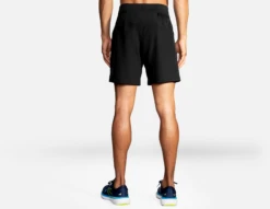 BROOKS Men's Sherpa 7" 2-in-1 Short (001 - Black) -Brooks 211333 001 MB Sherpa 7in 2in1 Short
