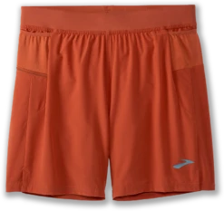 BROOKS Men's Sherpa 7" 2-in-1 Short (644 - Red Clay)