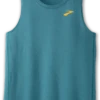 BROOKS Men's Distance Tank 2.0 (409 - Heather Slate Blue) -Brooks 211446 409 LF Distance Tank 2