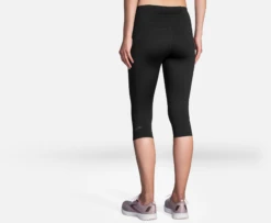 BROOKS Women's Method 1/2 Crop Tight (001 - Black) -Brooks 221477 001 MB Method 12 Crop Tight