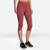 BROOKS Women's Method 1/2 Crop Tight (648 - Terracotta Print) -Brooks 221477 648 mf Method 12 Crop Tight