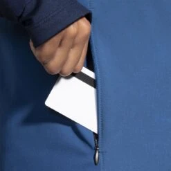 BROOKS Women’s Fusion Hybrid Jacket (463 - Navy/Blue Ash/Ice Blue) -Brooks 221499 463 d2 fusion hybrid jacket womens running jacket