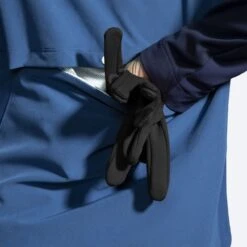 BROOKS Women’s Fusion Hybrid Jacket (463 - Navy/Blue Ash/Ice Blue) -Brooks 221499 463 d3 fusion hybrid jacket womens running jacket