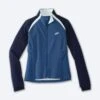 BROOKS Women’s Fusion Hybrid Jacket (463 - Navy/Blue Ash/Ice Blue)