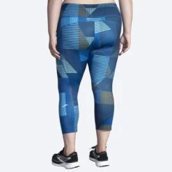 BROOKS Women's Method 3/4 Tight (441 - Motion Print) -Brooks 221522 441 mb method three quarter womens running capri
