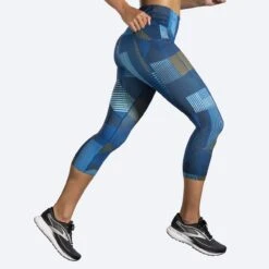 BROOKS Women's Method 3/4 Tight (441 - Motion Print) -Brooks 221522 441 mv method three quarter womens running capri