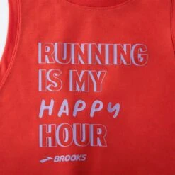 BROOKS Women's Distance Graphic Tank (624 - Jamberry/Happy Hour) -Brooks 221542 624 d1 distance graphic tank womens sleeveless running top