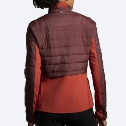 BROOKS Women's Shield Hybrid Jacket 2.0 (223 - Run Raisin/Copper) -Brooks 221557 223 mb shield hybrid jacket womens running jacket