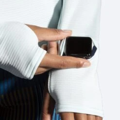 BROOKS Women's Notch Thermal Long Sleeve 2.0 (490 - Ice Blue) -Brooks 221567 490 d4 notch thermal long sleeve womens long sleeve running shirt