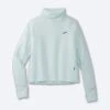 BROOKS Women's Notch Thermal Long Sleeve 2.0 (490 - Ice Blue)