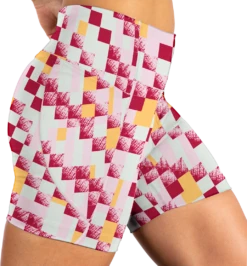 BROOKS Women's Moment 5" Running Short Tight (128 - Pace Check Print) -Brooks 26B1FCF4 EDD1 45CB BD38 034CDFDE7CBB