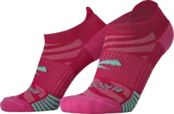 BROOKS Ghost Lite No Show Sock 2-Pack (612 - Pink/Salt & Light Grey/Salt) -Brooks 280496 612 D2 Ghost Lite No Show 2 Pack