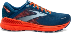 BROOKS Men's Adrenaline GTS 22 (404 - Blue/Light Blue Orange)