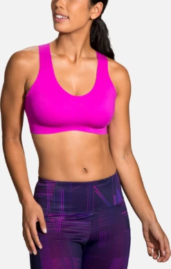 BROOKS Women’s Dare Crossback Run Bra (633 - Magenta/Heliotrope) -Brooks 350074 633 MA Dare Crossback Run Bra