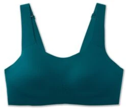 BROOKS Women’s Dare Scoopback Run Bra (341 - Deep Sea/lime)