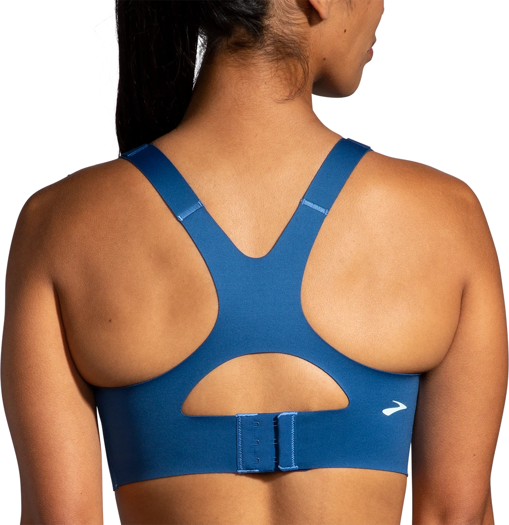 BROOKS Women's Dare Racerback Run Bra 2.0 (454 - Blue Ash/Navy) 5 BROOKS Women's Dare Racerback Run Bra 2.0 (454 - Blue Ash/Navy) - Image 3