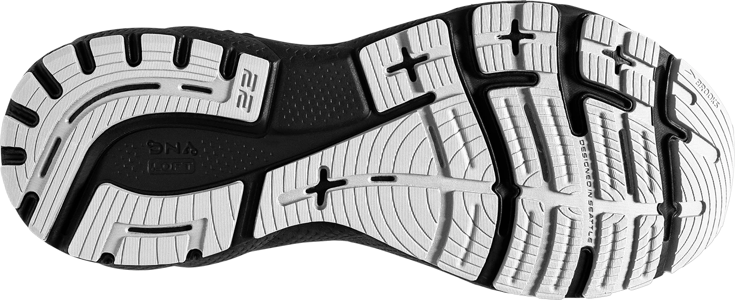 BROOKS Men’s Adrenaline GTS 22 (135 - White/Grey/Black) 8 BROOKS Men’s Adrenaline GTS 22 (135 - White/Grey/Black) - Image 6