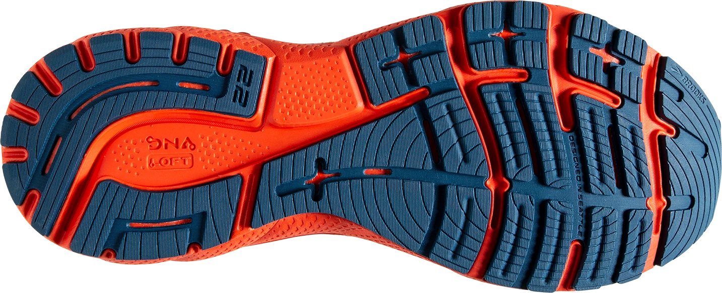 BROOKS Men's Adrenaline GTS 22 (404 - Blue/Light Blue Orange) 8 BROOKS Men's Adrenaline GTS 22 (404 - Blue/Light Blue Orange) - Image 6