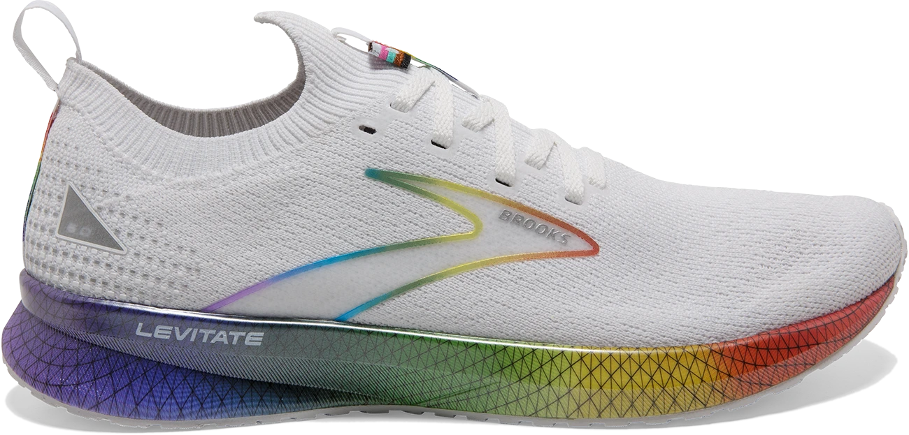 BROOKS Men’s "Love Moves" Levitate Stealthfit 5 (197 - White/Oyster/Multi) 3 BROOKS Men’s "Love Moves" Levitate Stealthfit 5 (197 - White/Oyster/Multi)