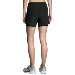 BROOKS Women's Chaser 5" 2-in-1 Short (001 - Black) -Brooks 4B185D23 D437 4213 99CF F407E0886A42