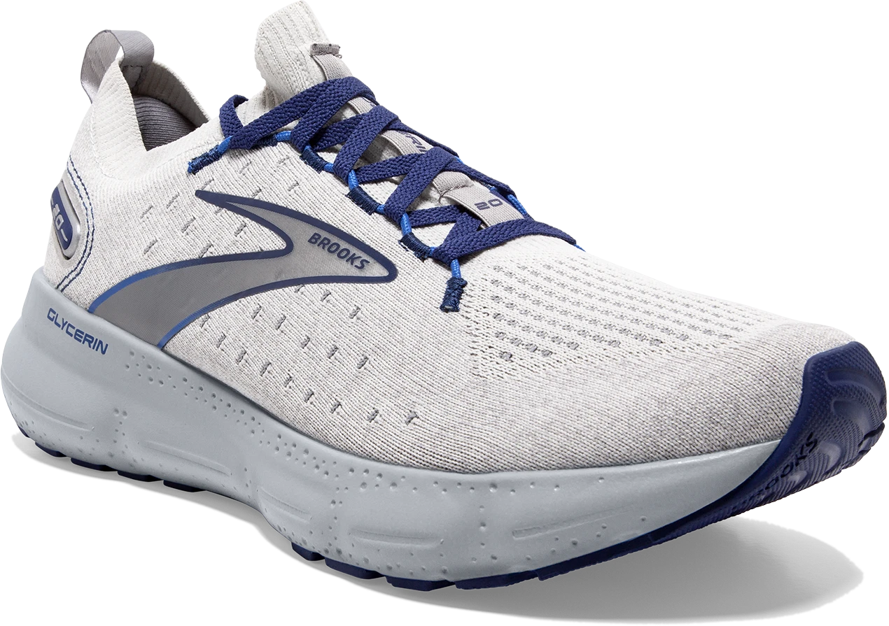 BROOKS Men’s Glycerin Stealthfit 20 (081 - Oyster/Alloy/Blue Depths) 5 BROOKS Men’s Glycerin Stealthfit 20 (081 - Oyster/Alloy/Blue Depths) - Image 3