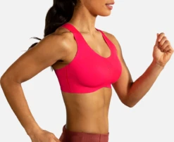 BROOKS Women’s Dare Crossback Run Bra (679 - Fluoro Pink)