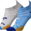 BROOKS Ghost Lite No Show Sock 2-Pack (435 - Blue/Peacoat & Light Grey/Blue) -Brooks 6DD7691C 88F2 4F55 B230 3A4BE81F3884