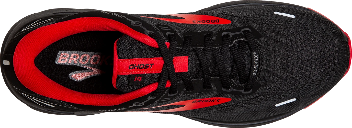 BROOKS Men's Ghost 14 GTX (004 - Black/Blackened Pearl/High Risk Red) 7 BROOKS Men's Ghost 14 GTX (004 - Black/Blackened Pearl/High Risk Red) - Image 5