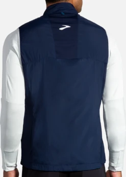 BROOKS Men’s Shield Hybrid Vest (439 - Navy/Icy Grey) -Brooks 7AC11047 6CC6 4B5B 9C61 F1FF867588BB