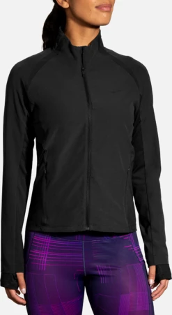 BROOKS Women’s Fusion Hybrid Jacket (001 - Black) -Brooks 827161FE 5FB8 442D 82A2 BC8439095938