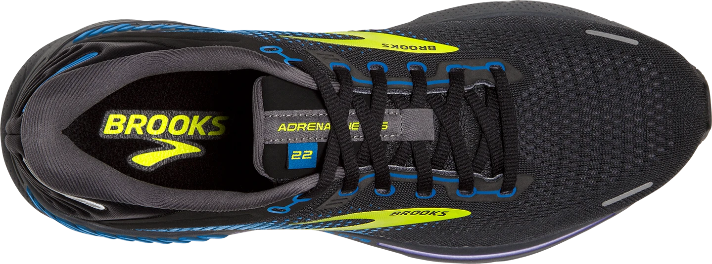BROOKS Men’s Adrenaline GTS 22 (069 - Black/Blue/Nightlife) 6 BROOKS Men’s Adrenaline GTS 22 (069 - Black/Blue/Nightlife) - Image 4