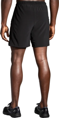 BROOKS Men's Moment 7" Shorts (001 - Black) -Brooks 8CEF94EA CD53 43B7 824F 8D86B2B9DDAC