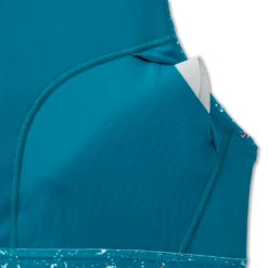 BROOKS Women's Drive 3 Pocket Run Bra (464 - Lagoon Speckle Print) -Brooks 9095D746 AF43 4AFC B350 338B7F7B8023