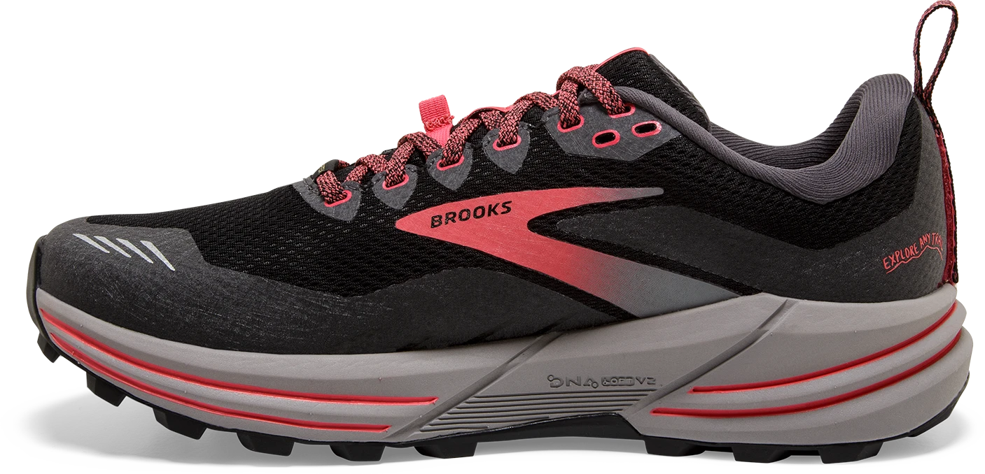 BROOKS Women's Cascadia 16 GTX (071 - Black/Blackened Pearl/Coral) 4 BROOKS Women's Cascadia 16 GTX (071 - Black/Blackened Pearl/Coral) - Image 2