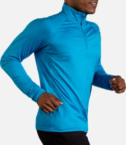 BROOKS Men's Dash 1/2 Zip (405 - Electric Blue) -Brooks 98172EE9 0289 4210 BE95 8B80ABDAD41E