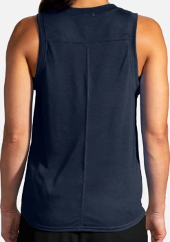BROOKS Women’s Brave Like Gabe Distance Graphic Tank (451 - Navy) -Brooks 9B62D5C2 851F 4C28 BED3 7F1842B1123D