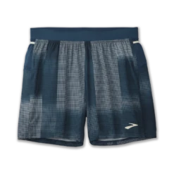 BROOKS Men's Sherpa 7" Short (406 - Indigo Rush Altitude Print)