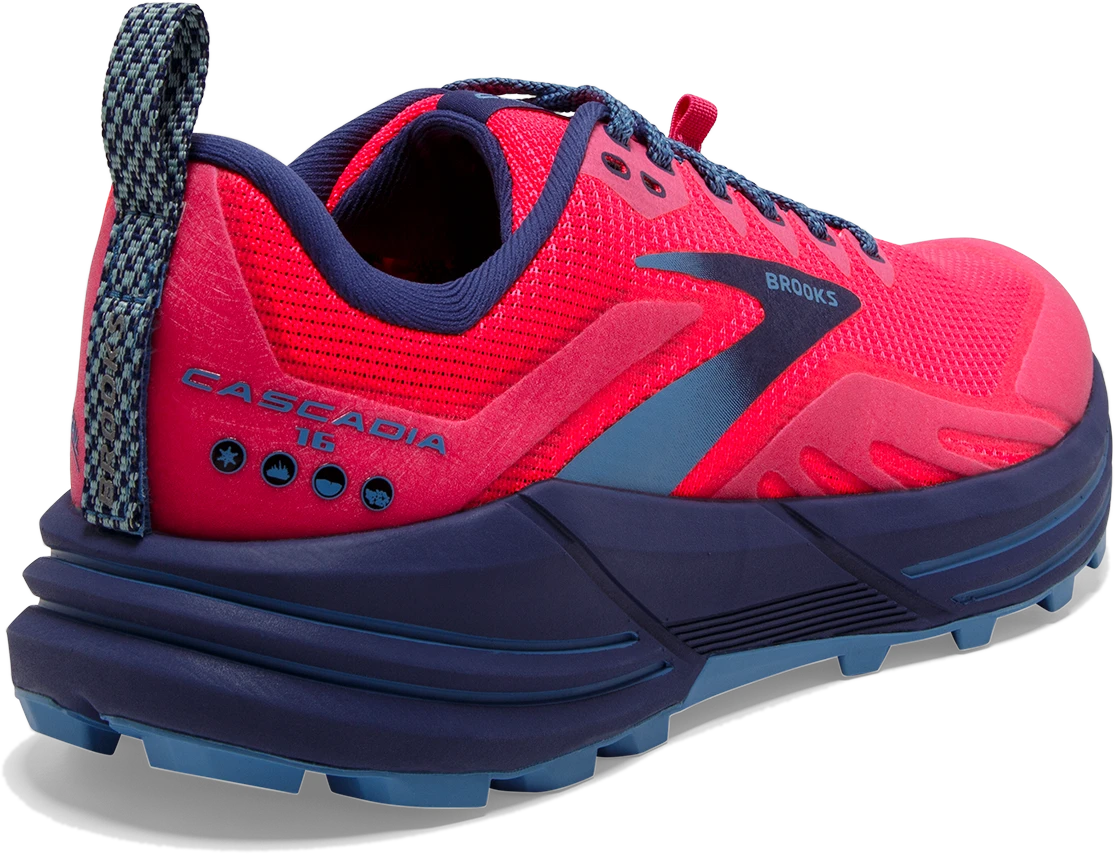 BROOKS Women's Cascadia 16 (647 - Pink/Flambe/Cobalt) 6 BROOKS Women's Cascadia 16 (647 - Pink/Flambe/Cobalt) - Image 4