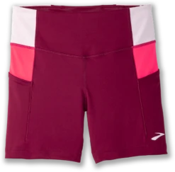 BROOKS Women's Method 5" Short Tight (633 - Razzmatazz/Quartz/Hyper Pink)