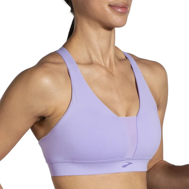 BROOKS Women's Drive Plunge Run Bra (554 - Violet Dash) 6 BROOKS Women's Drive Plunge Run Bra (554 - Violet Dash) - Image 4