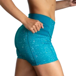 BROOKS Women's Method 5" Short Tight (486 - Lagoon Speckle Print/Lagoon) -Brooks AC4DF02B 61FC 4C50 8A51 A67DFB3C01E3