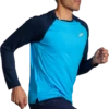 BROOKS Men's Atmosphere Long Sleeve 2.0 (499 - Spring Break/Navy) -Brooks AF1C805C 7D15 47A2 9344 3C5F6E16D82F