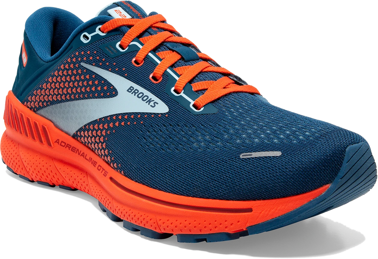 BROOKS Men's Adrenaline GTS 22 (404 - Blue/Light Blue Orange) 5 BROOKS Men's Adrenaline GTS 22 (404 - Blue/Light Blue Orange) - Image 3