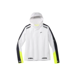 BROOKS Women's Run Visible Thermal Hoodie (134 - White/Asphalt/Nightlife)