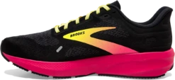 BROOKS Men’s Launch 9 (016 - Black/Pink/Yellow) -Brooks BBFE3B5C 56B0 46B3 8444 726904B1F34D